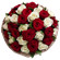 bouquet of red and white roses. Israel