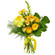 Yellow bouquet of roses and chrysanthemum. Israel